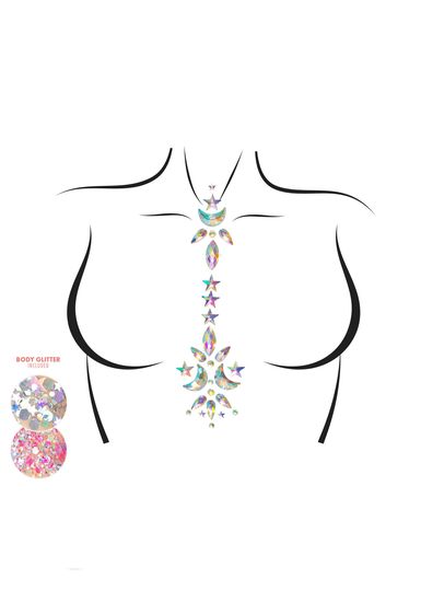 Leg Avenue - Body Jewel Cascade - Strass - Losse Glitters - Plak Juweel