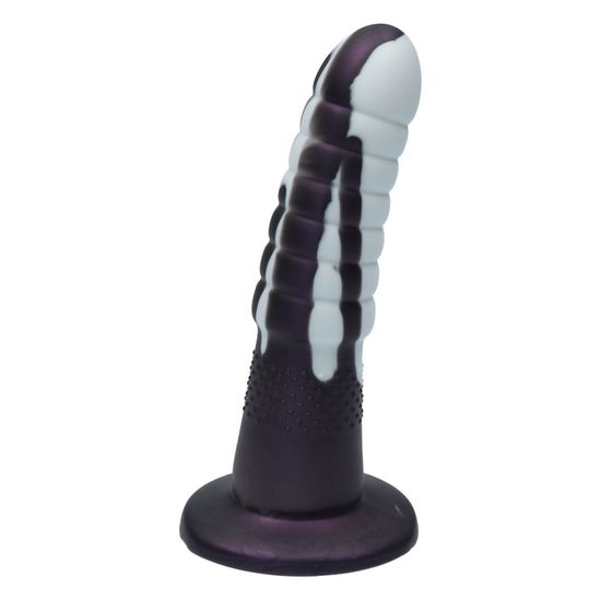 Ylva&amp;Dite - Aria Dildo - G-Spot - Prostaat - Ribbels - Wit/Paars