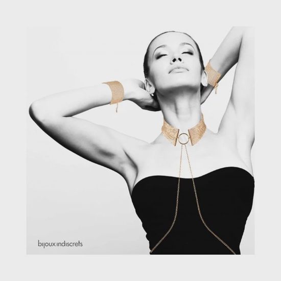 Bijoux Indiscrets - Desir Metallique Collar - Choker - Metaal - Goud