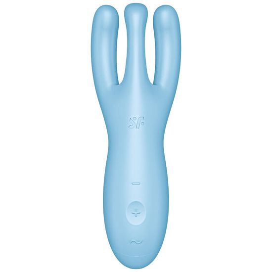Satisfyer - Threesome 4 - Clitoris Vibrator - App Controlled - Blauw
