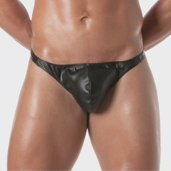 TOF PARIS - Kinky String - PU-leer - Zwart