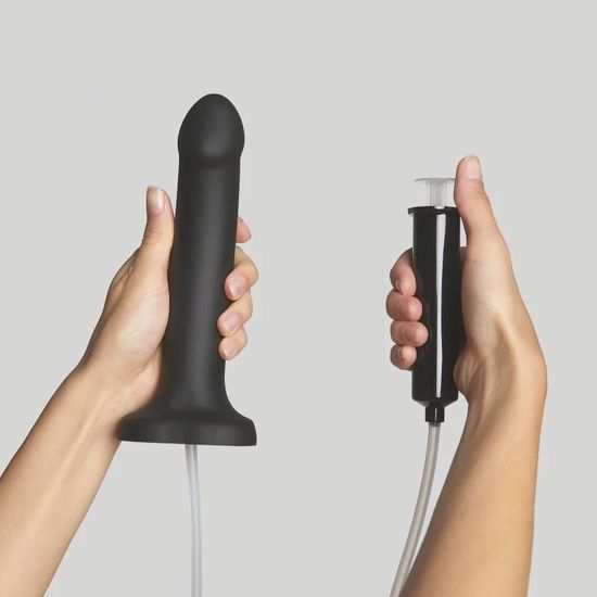 Strap-On-Me - Squirting Cum Dildo - Spuitende Dildo - Siliconen - Zwart