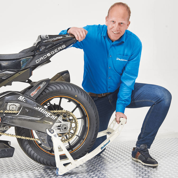 motogp paddockstand achterwiel verstelbaar BMW wit