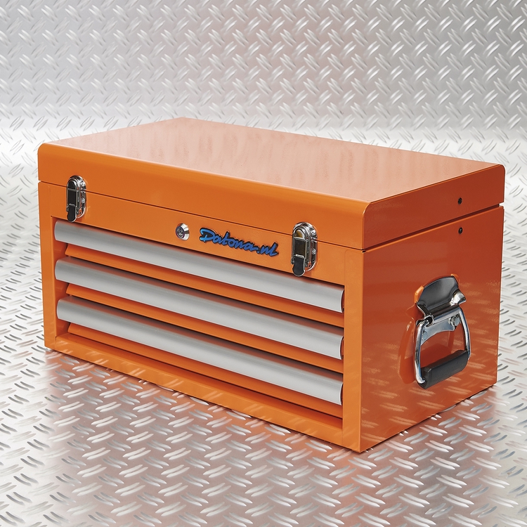 oranje toolbox 2 lades gevuld 51101 orange 2