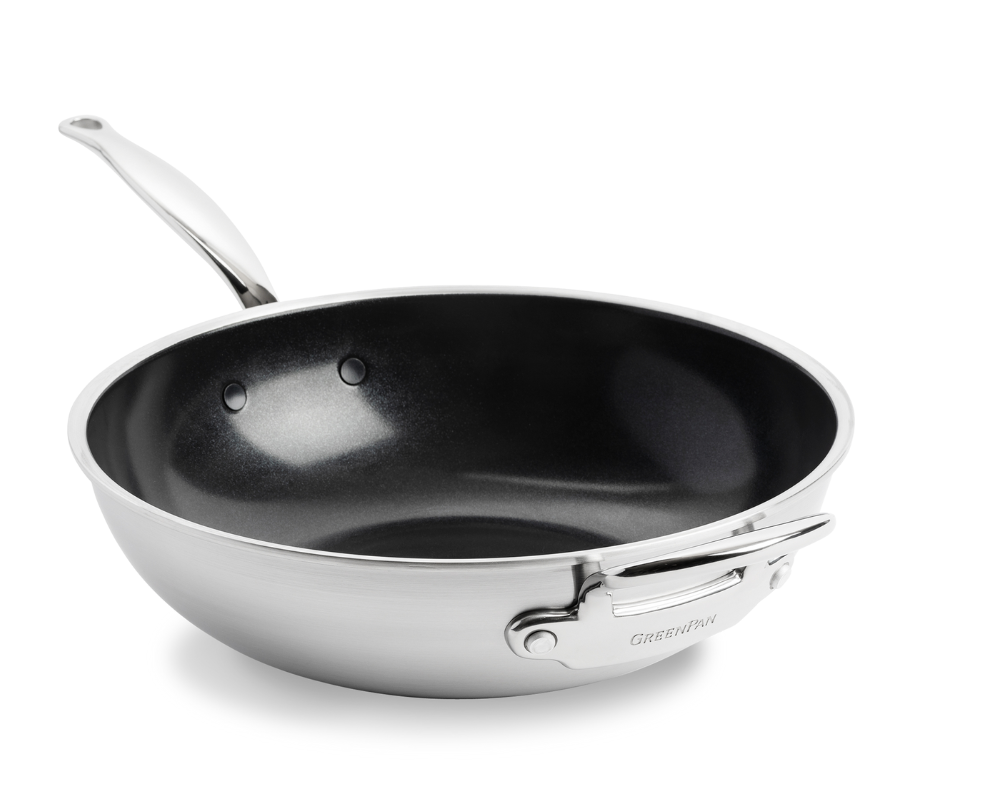 Poêle wok en aluminium, céramique ou acier inoxydable