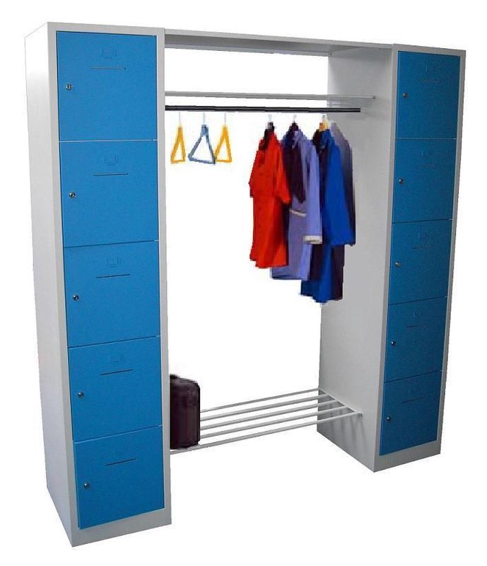 Lockerkast - garderobekast 10 deurs in 2 Kleur Combinaties